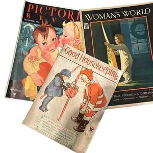 Vintage Magazine Trio December 1933 & 1934 Holiday Entertaining Style Decor